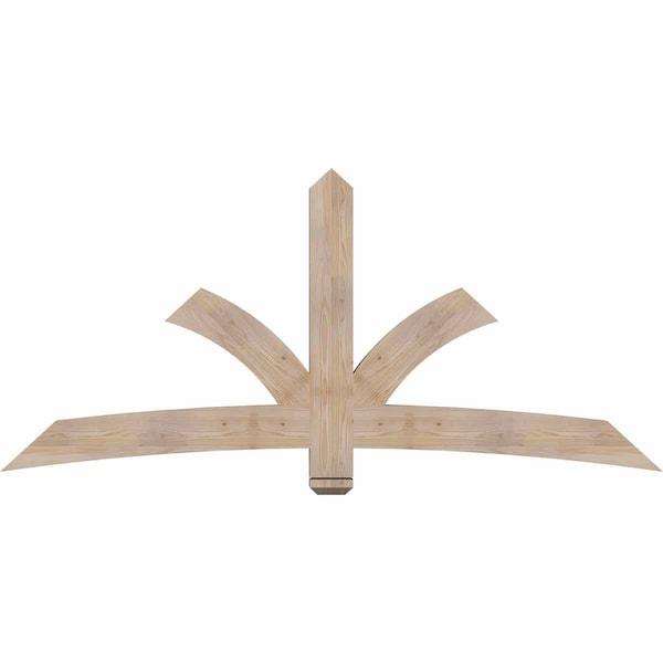 Ekena Millwork Davenport Smooth Timber Gable Bracket, Douglas Fir, 84"W x 38"H x 3 1/2"D x 5 1/2"F, 11/12 Pitch GBW084X38X0406DAV00SDF - main